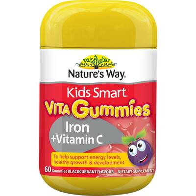 natures way kids smart vita gummies iron and vitamin c