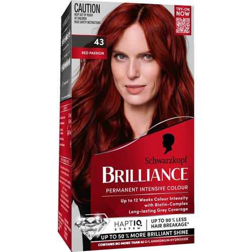 Schwarzkopf Brilliance Hair Colour 43 Red Passion