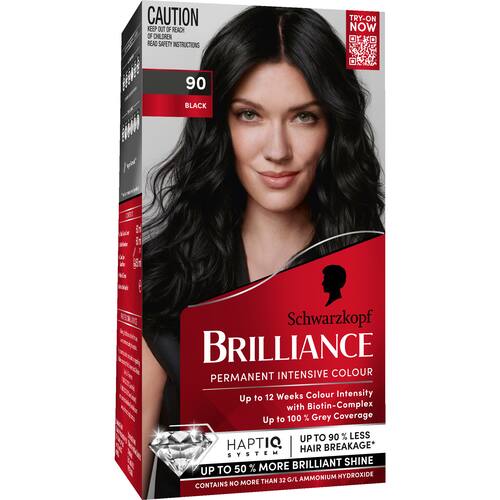 Schwarzkopf Brilliance Hair Colour 90 Black