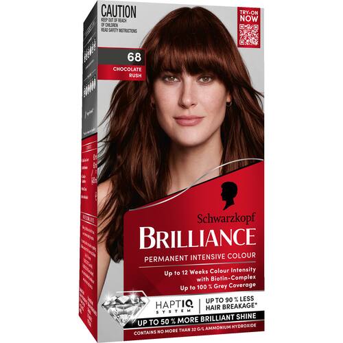 Schwarzkopf Brilliance Hair Colour 68 Chocolate Rush