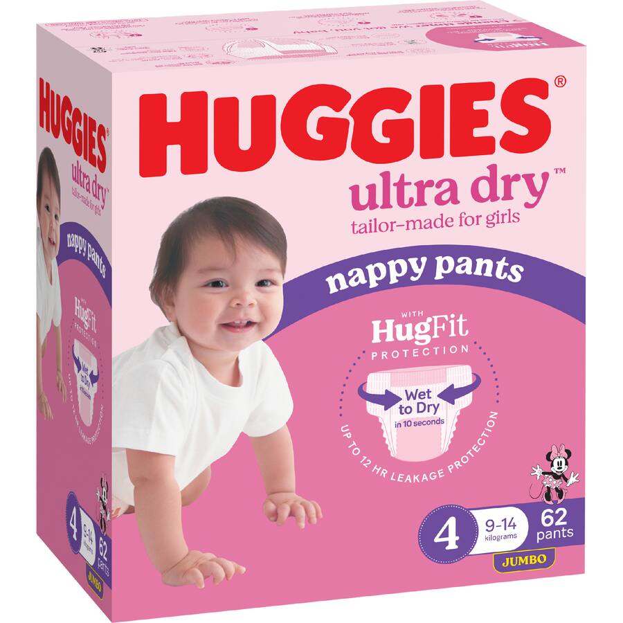 Chemist Warehouse Huggies Girl Size Buy Huggies Ultra Dry Nappy