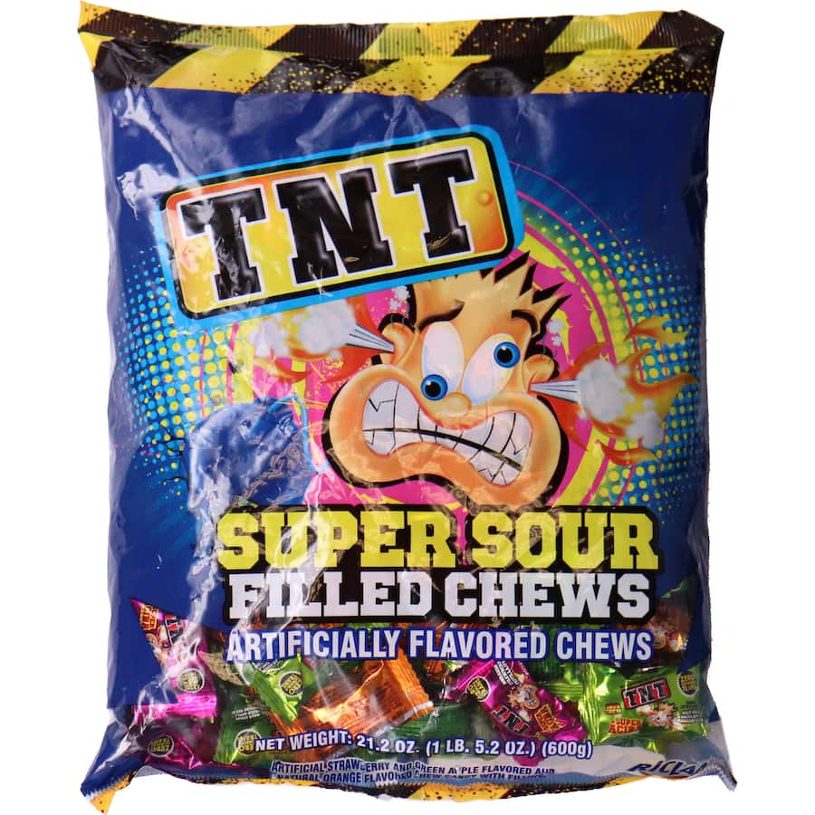 Tnt Super Sour Sweets Filled Chews