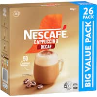 Nescafe Cappuccino Decaf Coffee Sachets (26 x 12.5g)