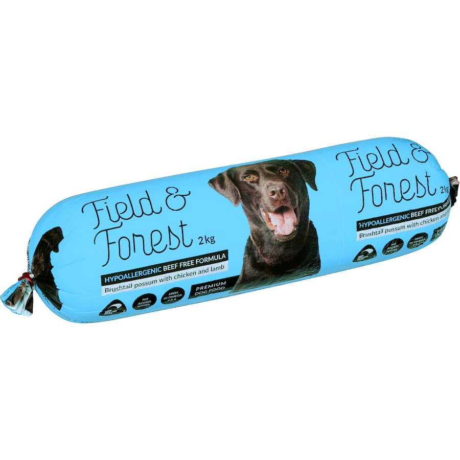 Field & Forest Hypoallergenic Dog Rolls Possum, Chicken & Lamb