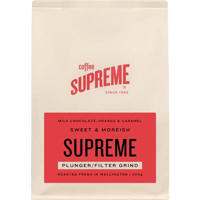 coffee supreme plunger & filter grind supreme blend