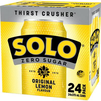 solo soft drink zero sugar original lemon