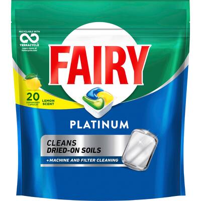 fairy dishwasher capsules platinum plus
