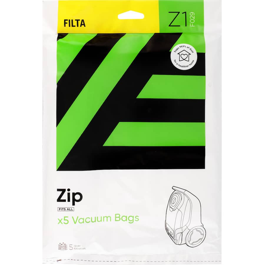 Filta Vacuum Bags Zip Microfibre