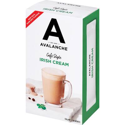 avalanche coffee sachets irish cream