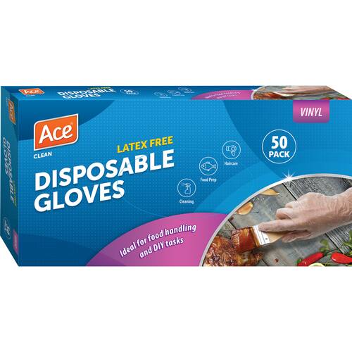 Ace Disposable Gloves Vinyl