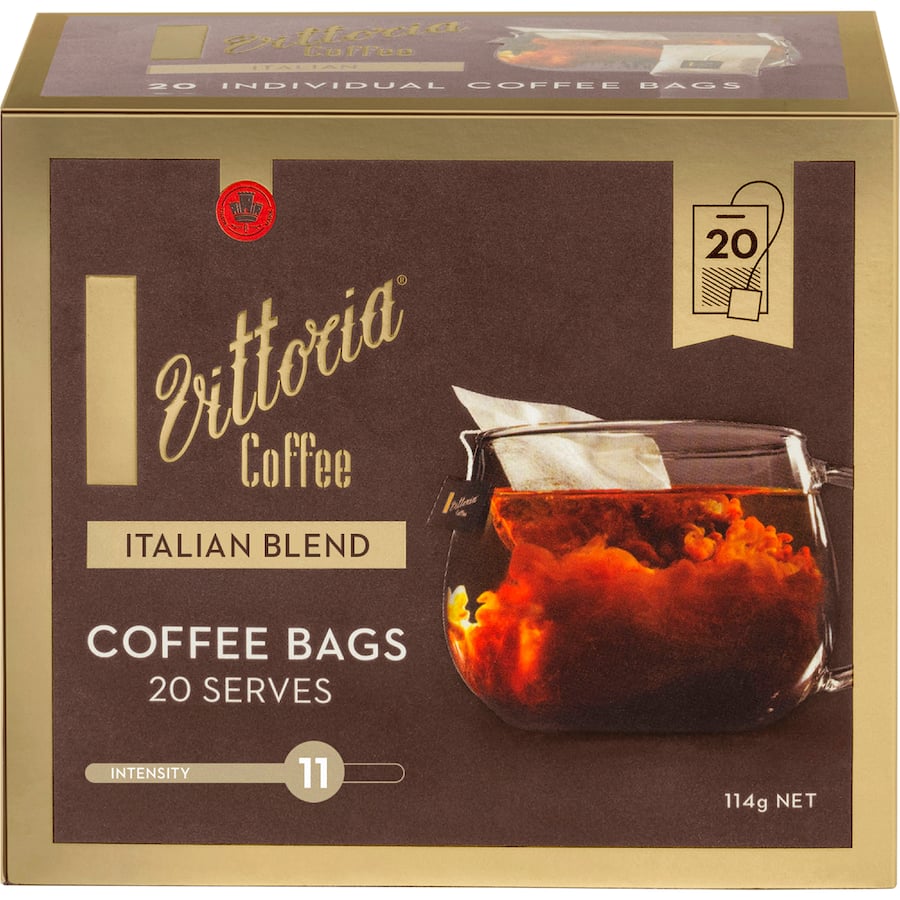 Vittoria Coffee Bags Italian Blend