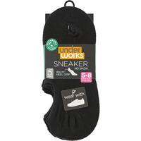 Underworks Ladies Sneaker Socks Size 5-8