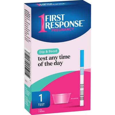 first response pregnancy test kit dip and read