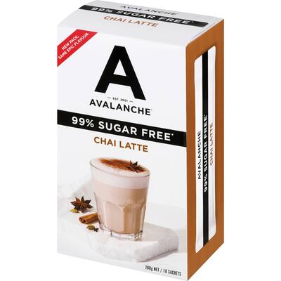 avalanche chai latte 99% sugar free