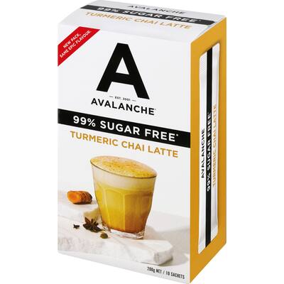 avalanche chai turmeric latte 99% sugar free