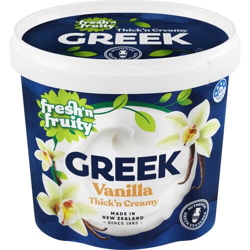 Fresh N Fruity Yoghurt Tub Greek Vanilla