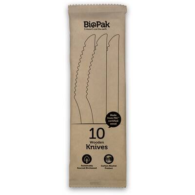 biopak knives wooden 16cm