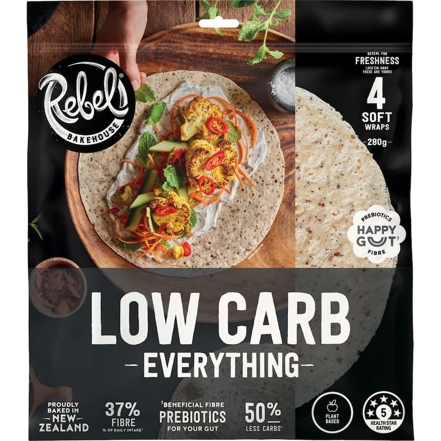 Rebel Bakehouse Wraps Low Carb Everything