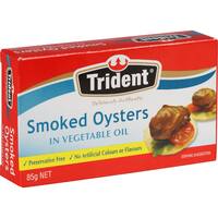 Trident Oysters Whole Smoked In Vege Oil