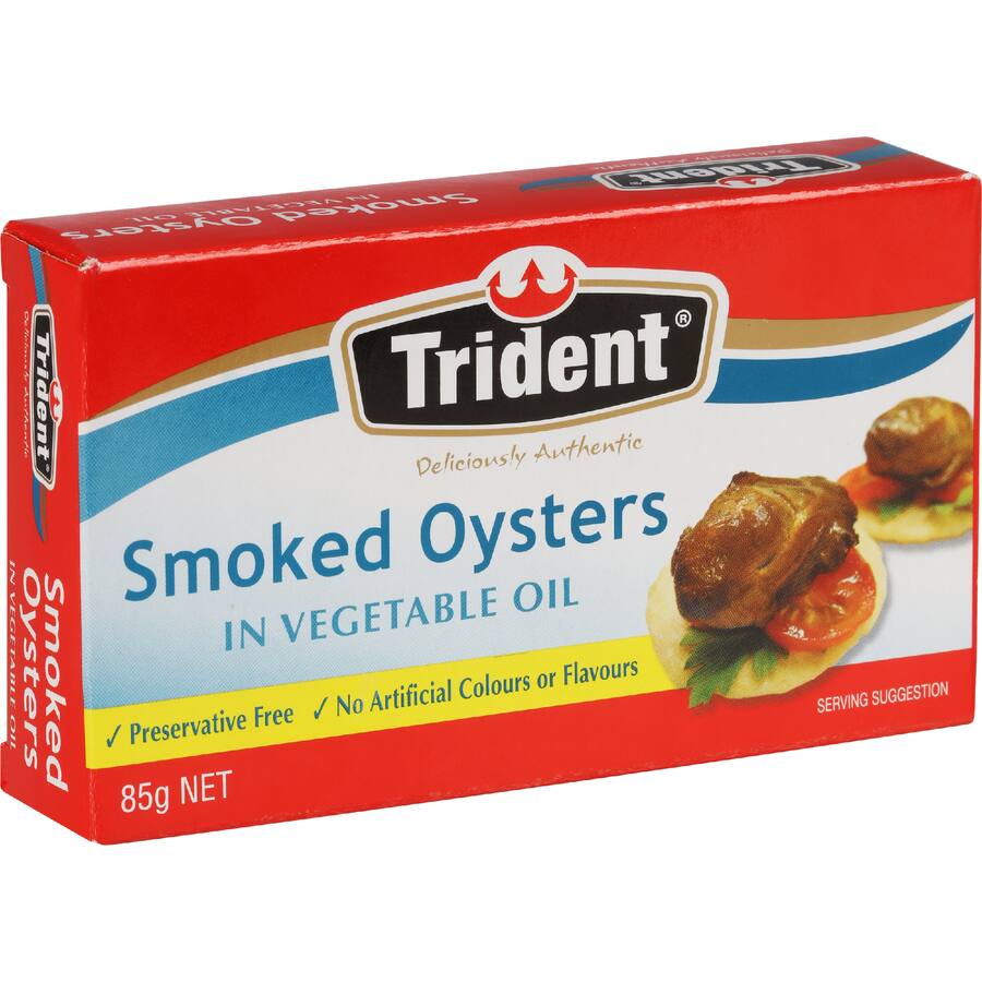 Trident Oysters Whole Smoked In Vege Oil