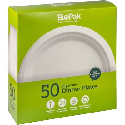 biopak plates sugar cane 25mm