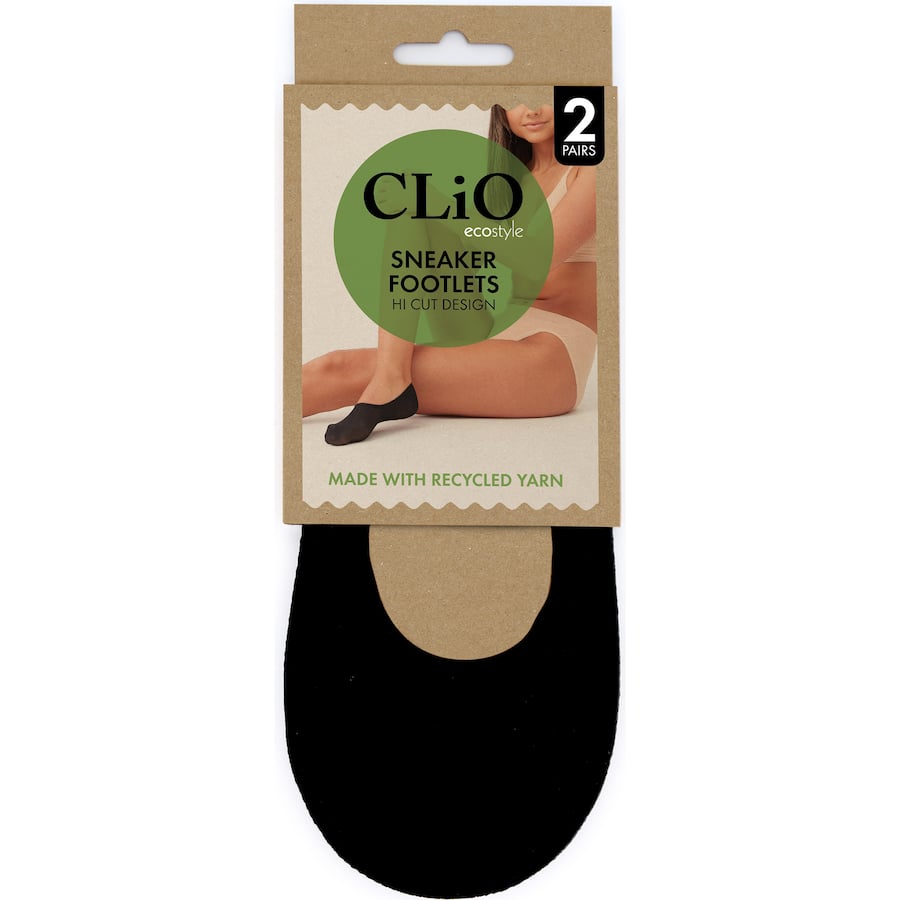 Clio Eco Sneaker Footlets Black