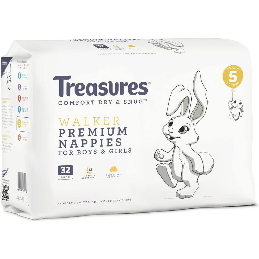Treasures Nappies Walker 13-18Kg Bulk Pack