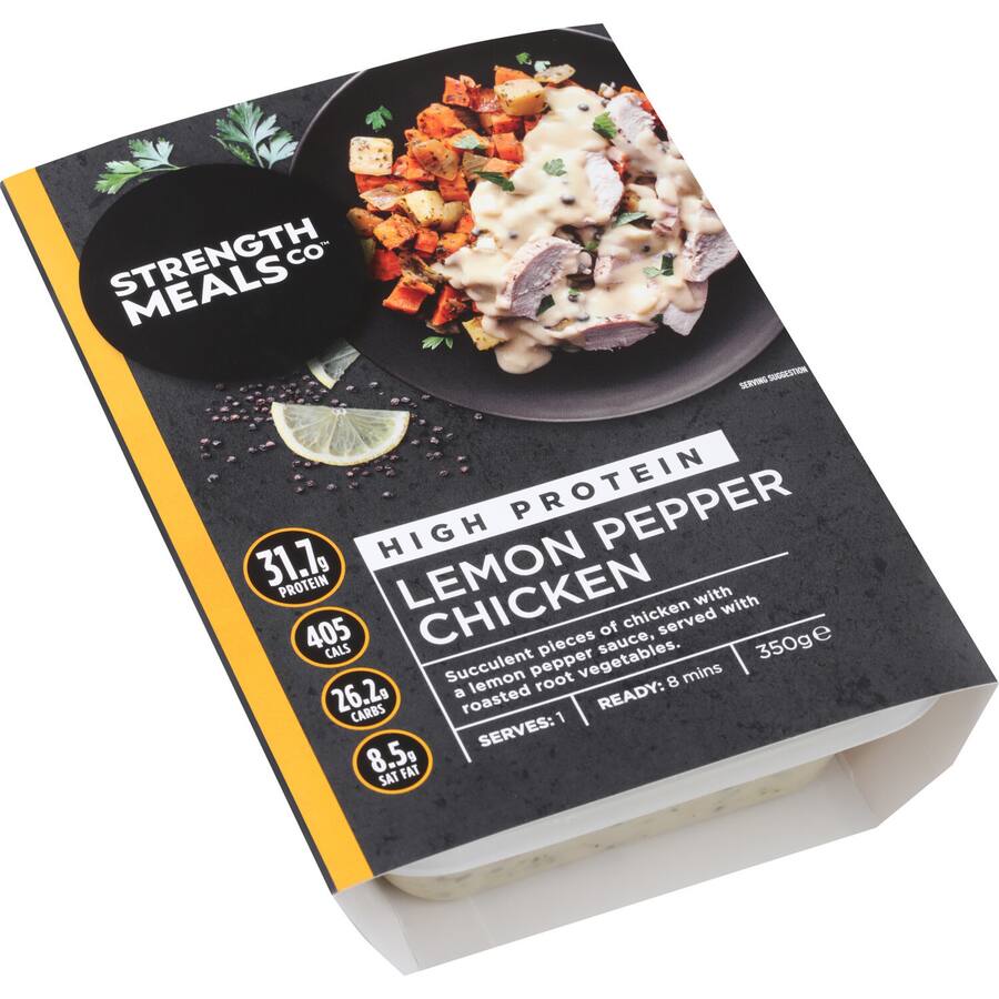 Strength Meals Co Frozen Meal Lemon Pepper Chicken