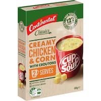 Continental Creamy Chicken & Corn With Croutons Cup a Soup