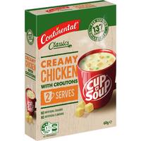 Continental Creamy Chicken With Croutons Cup a Soup
