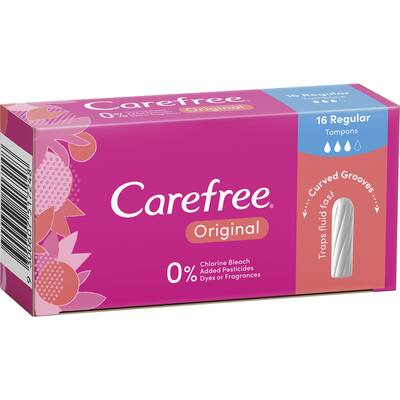 carefree tampons original regular