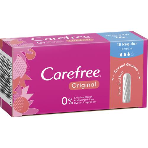 Carefree Tampons Original Regular