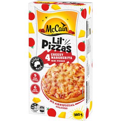 mccain pizza mini cheese margherita