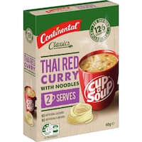 Continental Thai Red Curry With Noodles Cup a Soup
