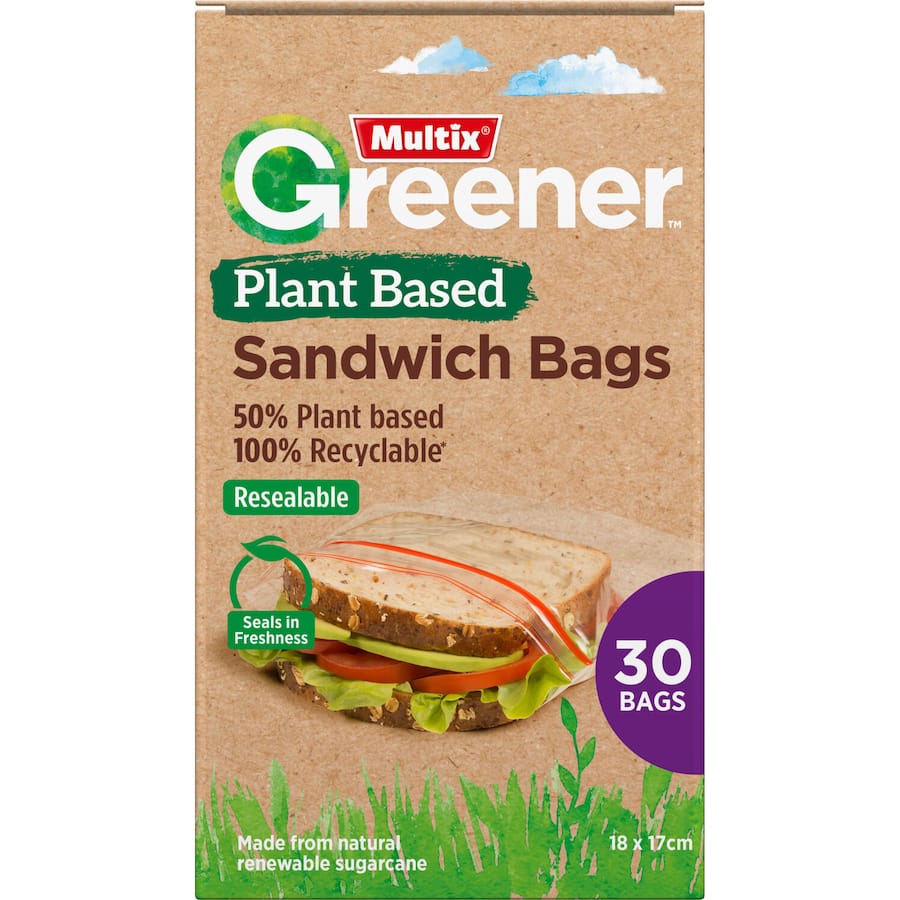 Multix Greener Sandwich Bags Plant Based
