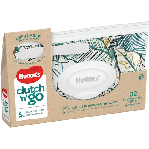 Buy Huggies Baby Wipes Refillable Clutch N Go online at