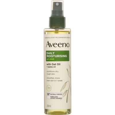 aveeno body moisturiser oat oil mist
