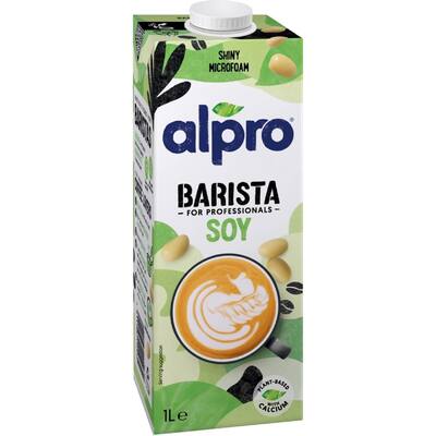 alpro soya soy milk barista