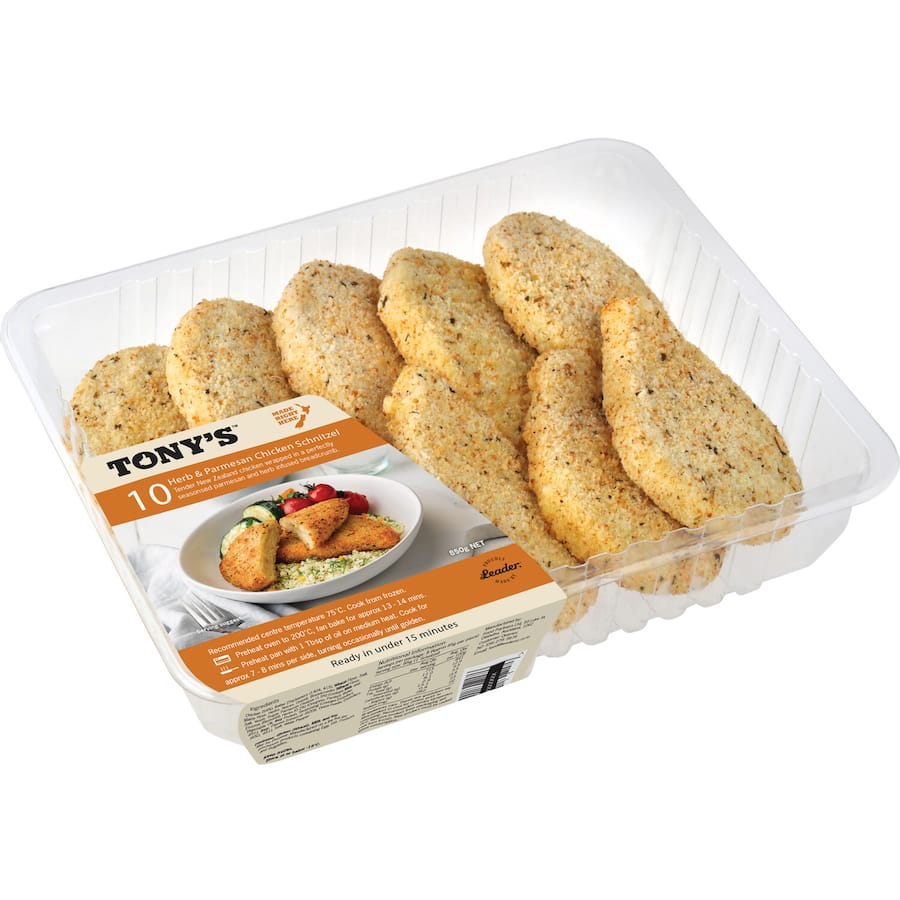 Tony's Chicken Schnitzel Herb & Parmesan