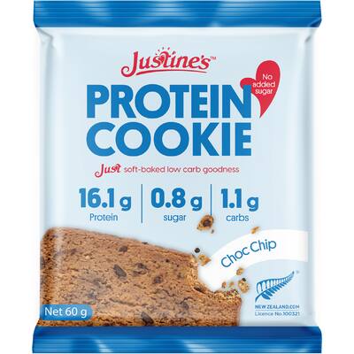 justines protein cookie chocolate chip
