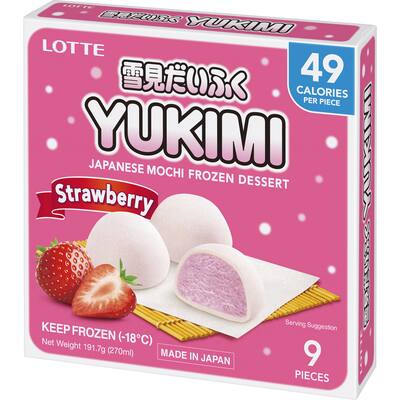 yukimi mochi ice dessert strawberry