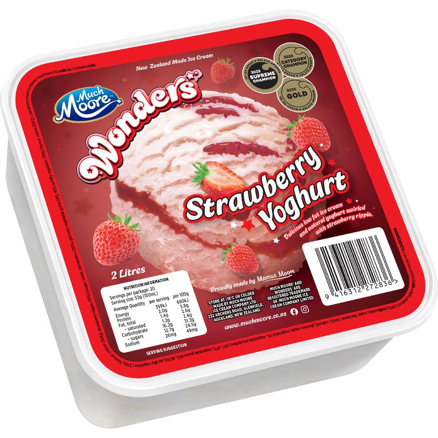 Much Moore Ice Cream Wonders Strawberry Yoghurt