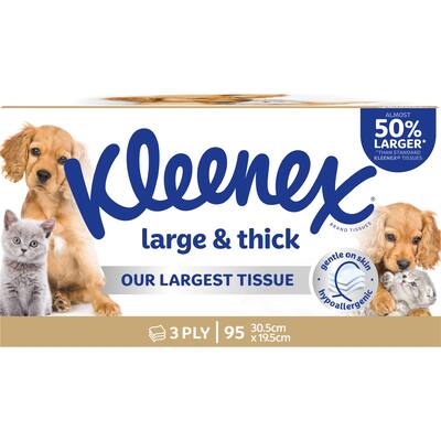 kleenex tissues large n thick 3ply