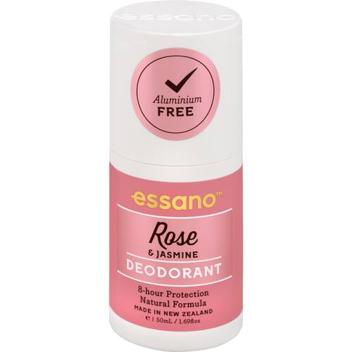 Essano Roll On Natural Deodorant Rose & Jasmine