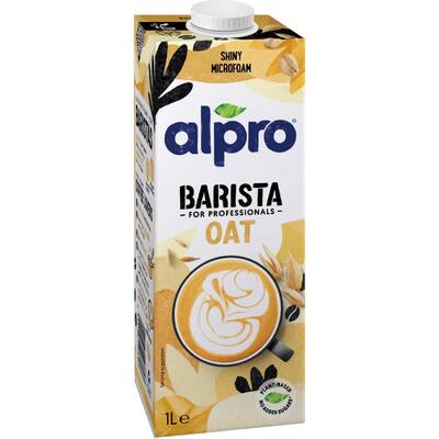 alpro plant based oat milk barista