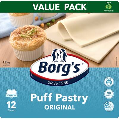 borg's puff pastry ready rolled sheets