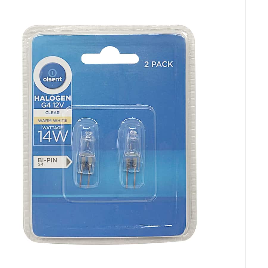 Olsent Eco Halogen Bulb Bi Pin 14W Clear