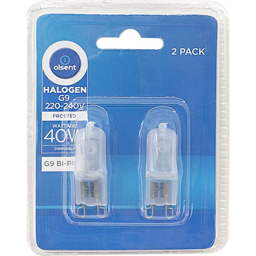Olsent Halogen Bulb G9 Bi Pin 40W Frosted