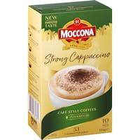 Moccona Strong Cappuccino Coffee Sachets (10pk)