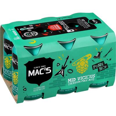 mac's mid vicious craft beer pale ale low alcohol